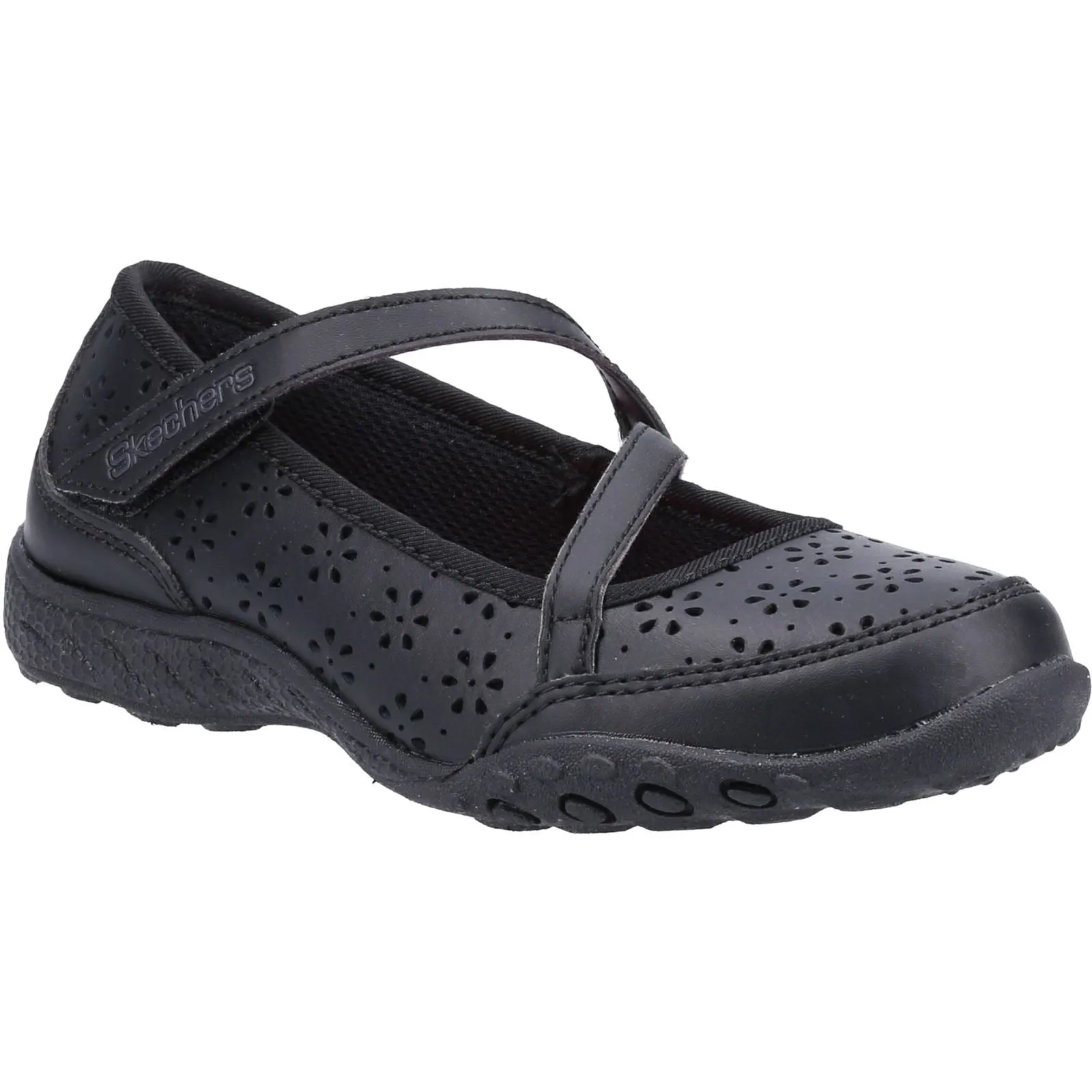 Skechers (GAR82277L) Girls BTS Breathe-Easy Playground Poppies in UK 1.5 to 13.5