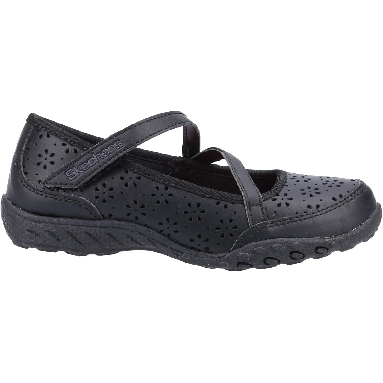 Skechers (GAR82277L) Girls BTS Breathe-Easy Playground Poppies in UK 1.5 to 13.5