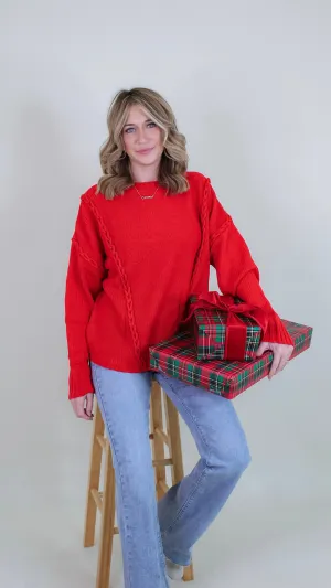 Sleigh Red Sweater