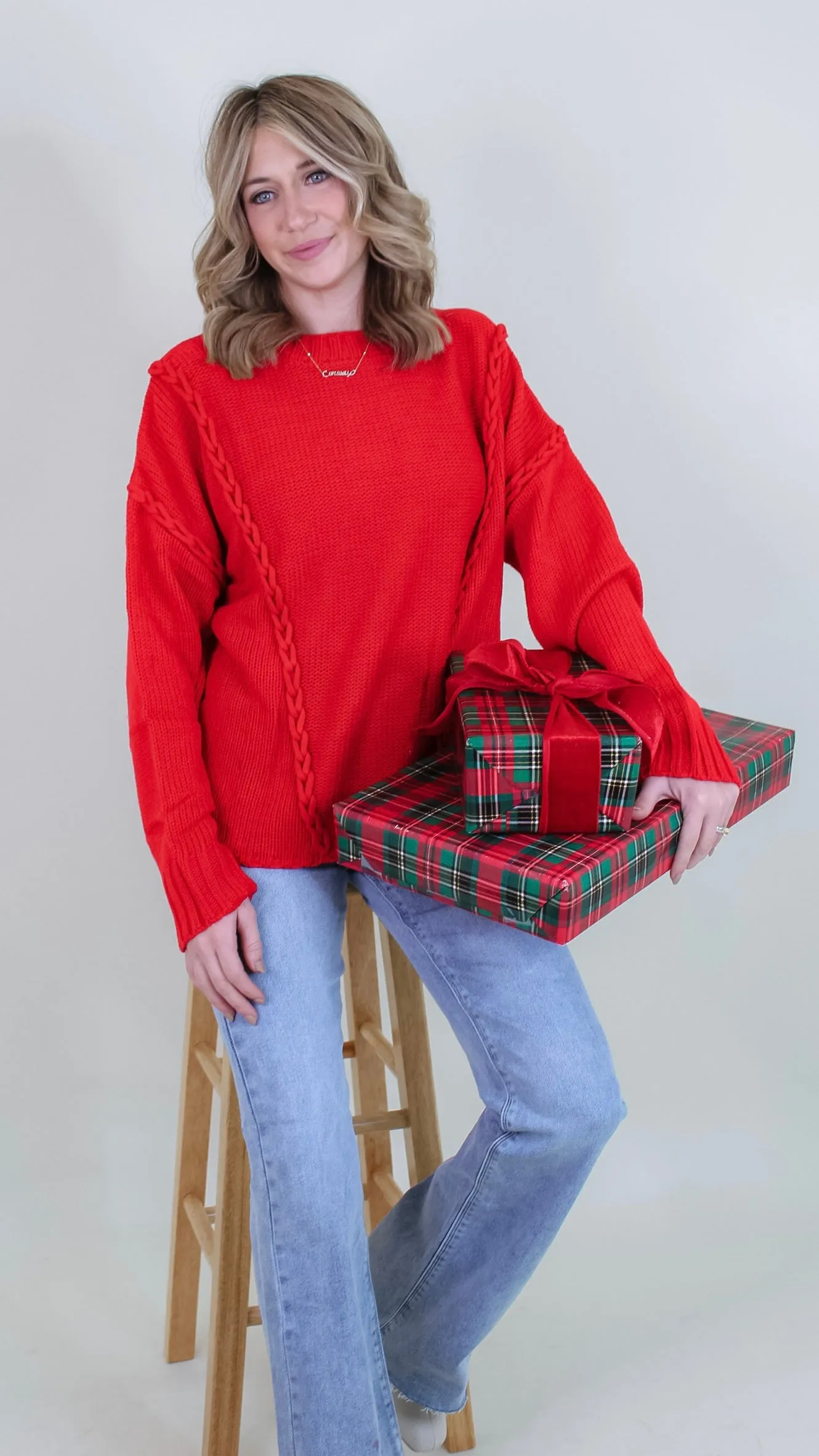 Sleigh Red Sweater