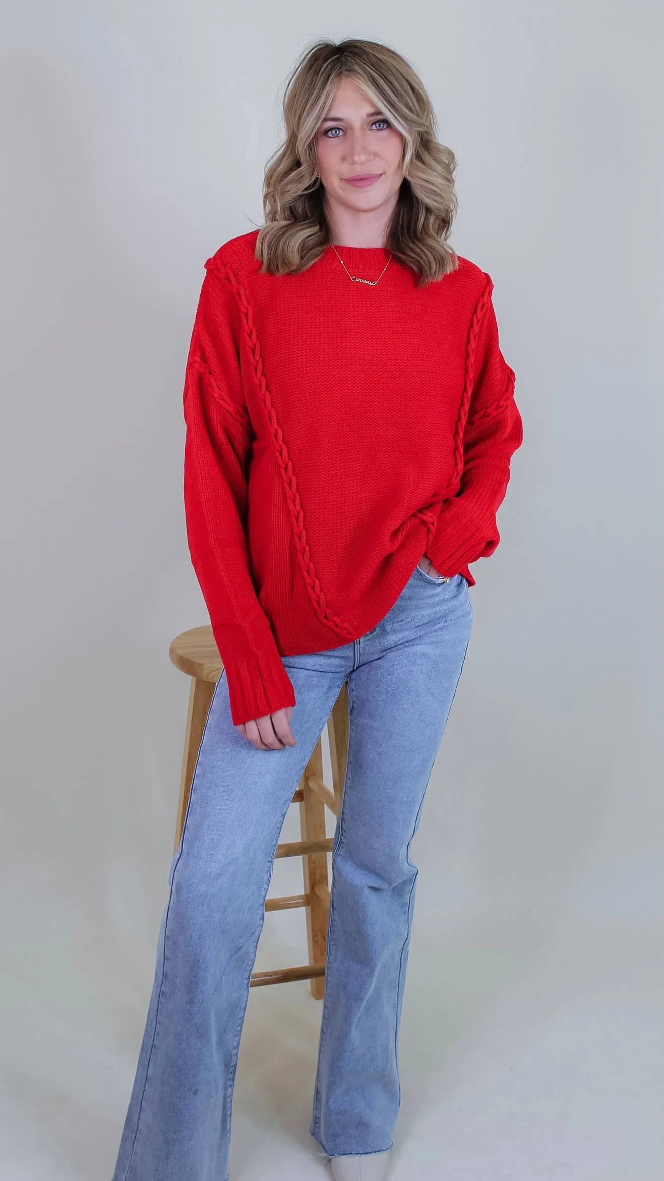 Sleigh Red Sweater