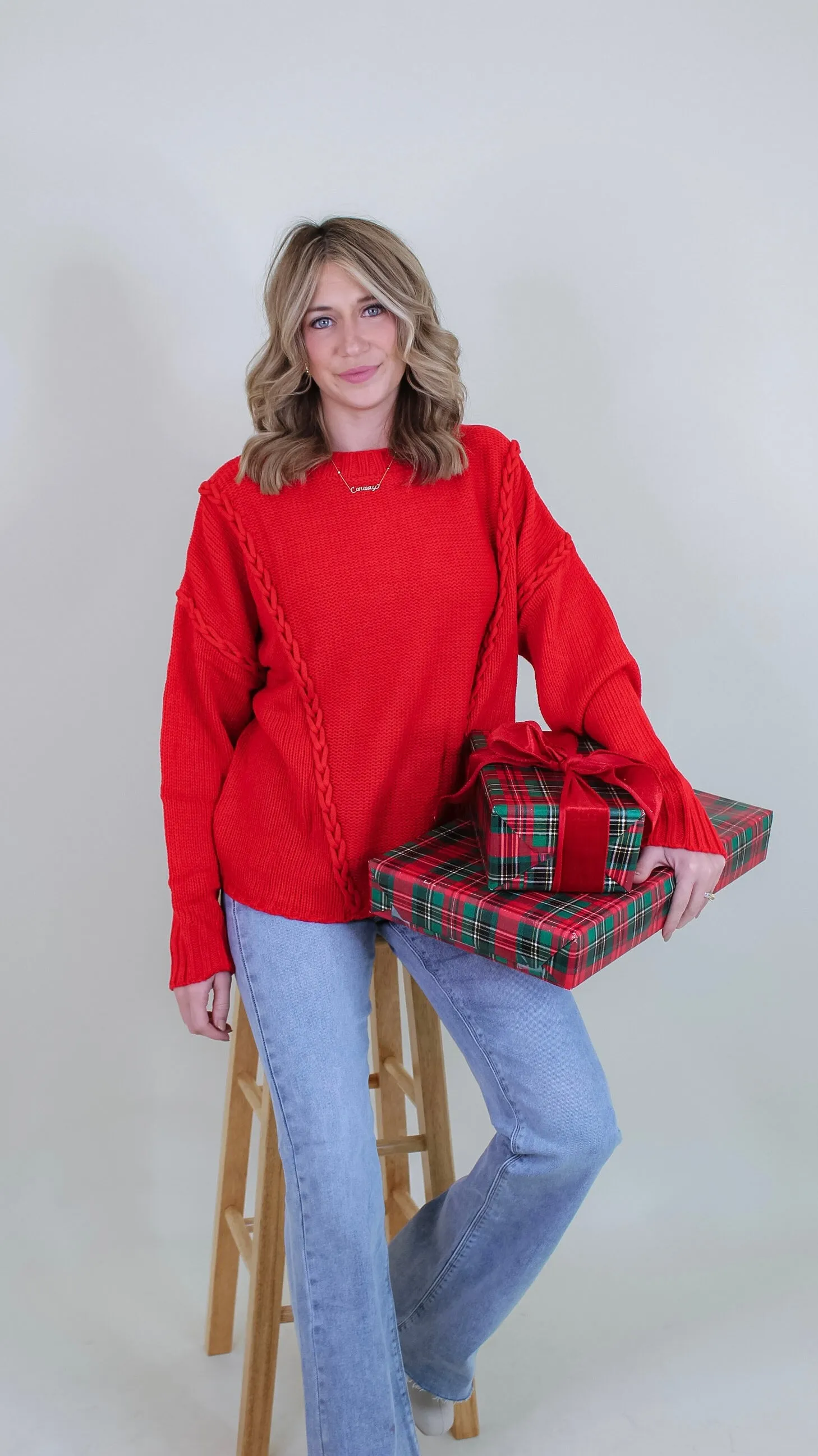 Sleigh Red Sweater