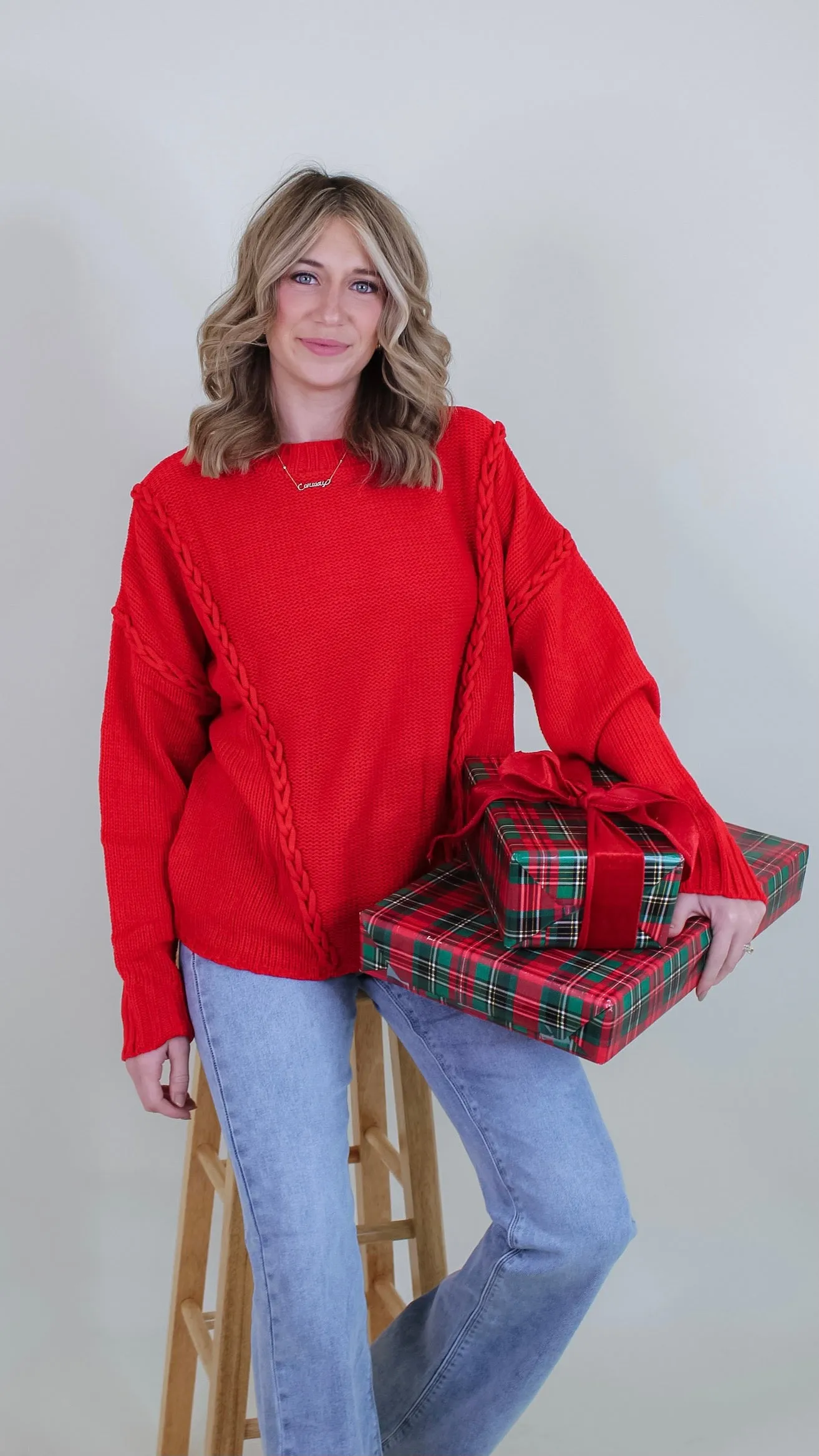 Sleigh Red Sweater