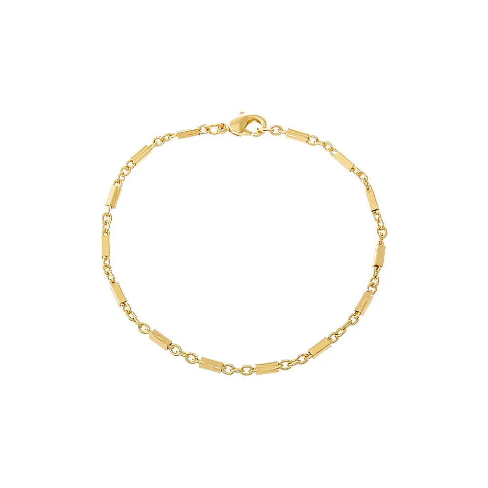 Solid Cylinder Chain Bracelet