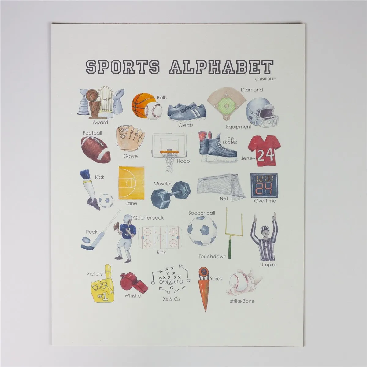 Sports Alphabet Wall Art
