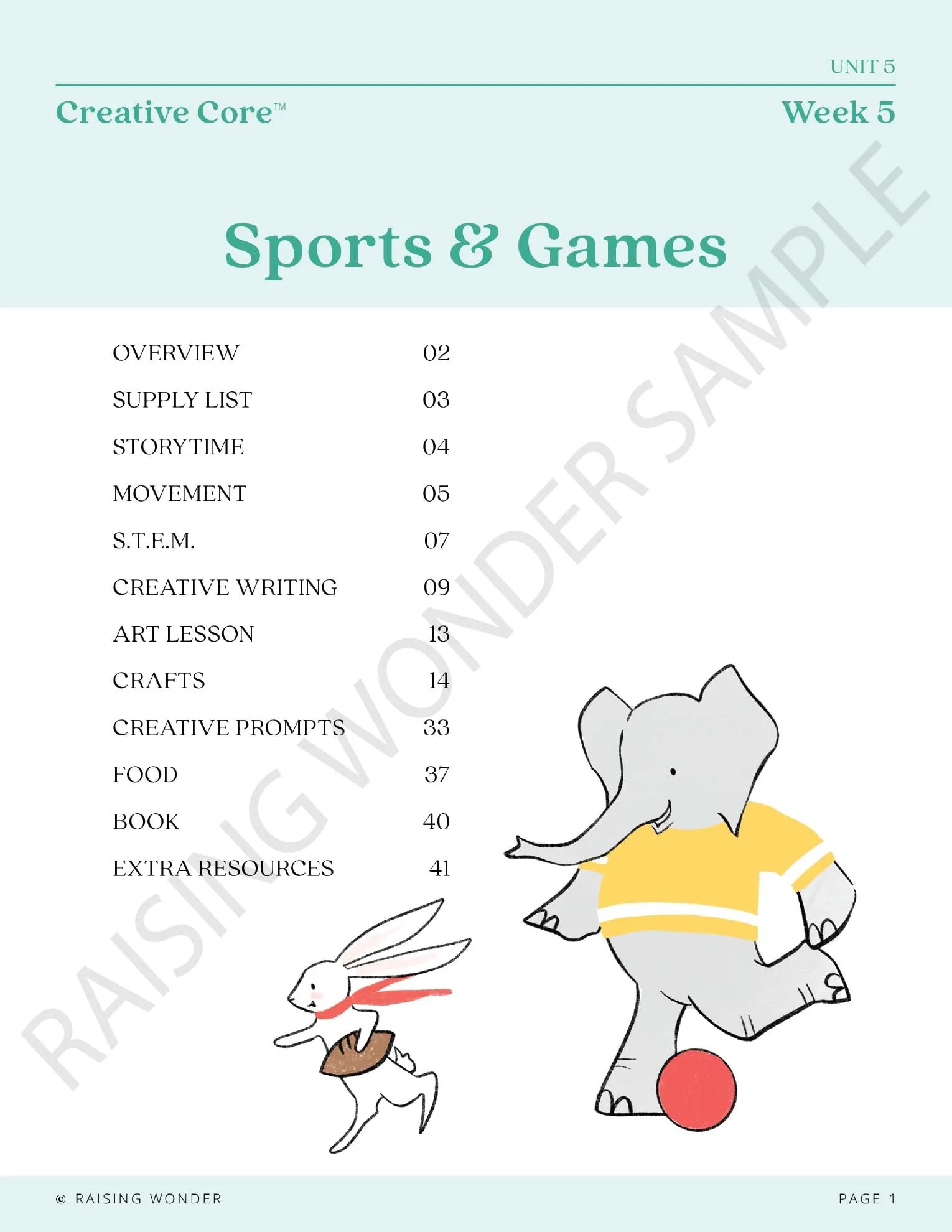 SPORTS/GAMES UNIT