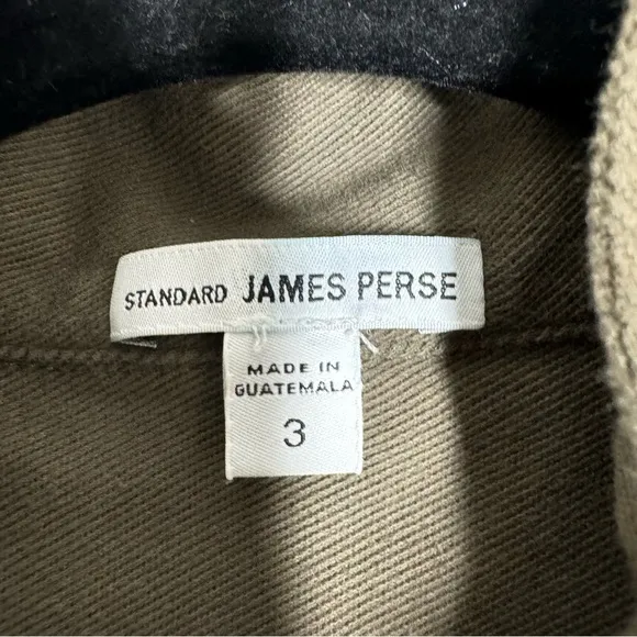 Standard James Perse Drawstring Military Utility Jacket Green Women’s 3 Or Large