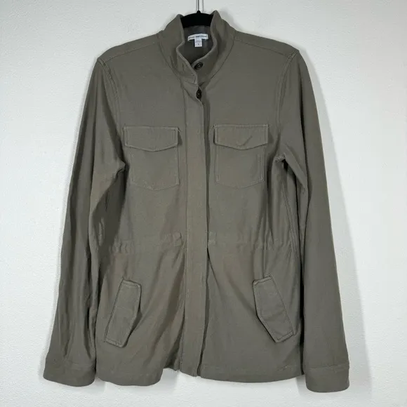 Standard James Perse Drawstring Military Utility Jacket Green Women’s 3 Or Large
