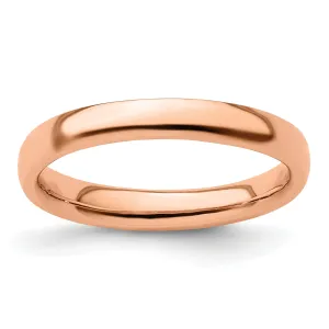 Sterling Silver Pink-Plated Polished Ring