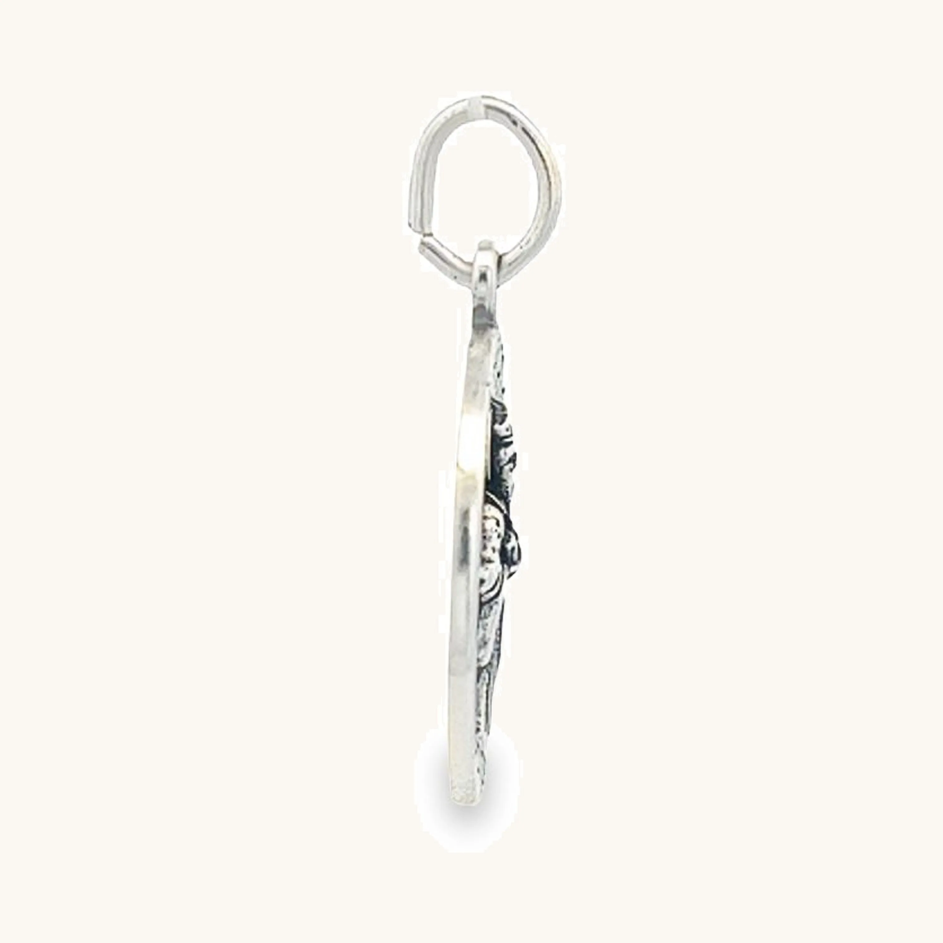 STERLING SILVER SAINT PATRICK MEDAL | ROUND