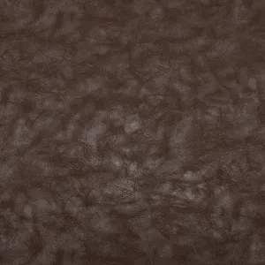 Stretch Pleather Fabric, Distressed Dark Brown