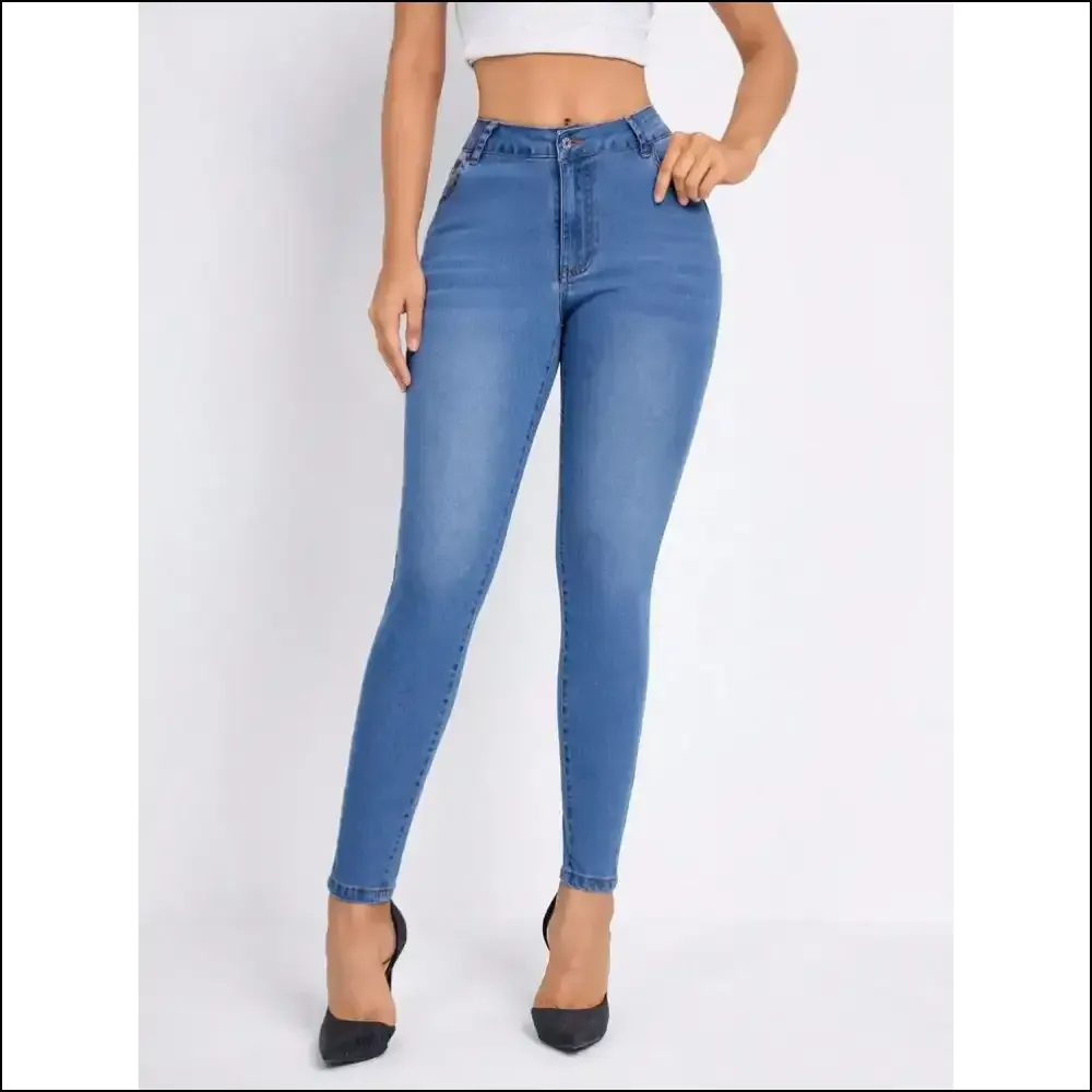 Strut your Stuff in Playful High Rise Skinny Jeans from Needful Things! 💃