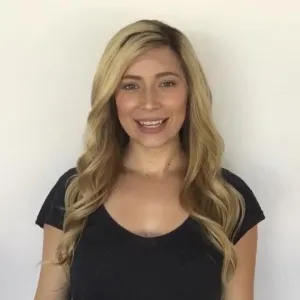 Stylish personality gold long wave wig（Hair root black）