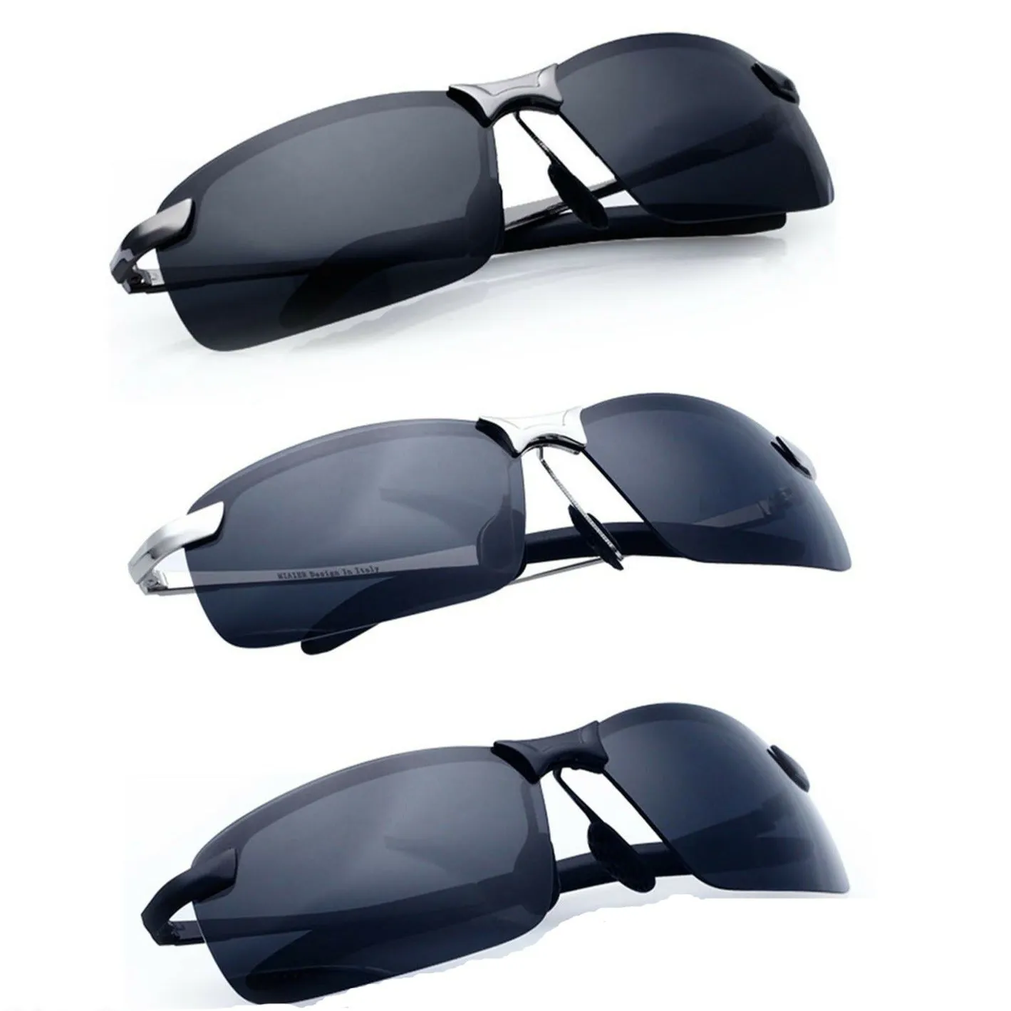 Sunglasses Mens Polarized Driving Outdoor Sports Fashion Eyewear With Hardcase