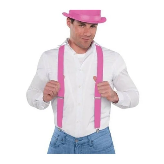 Suspenders Pink