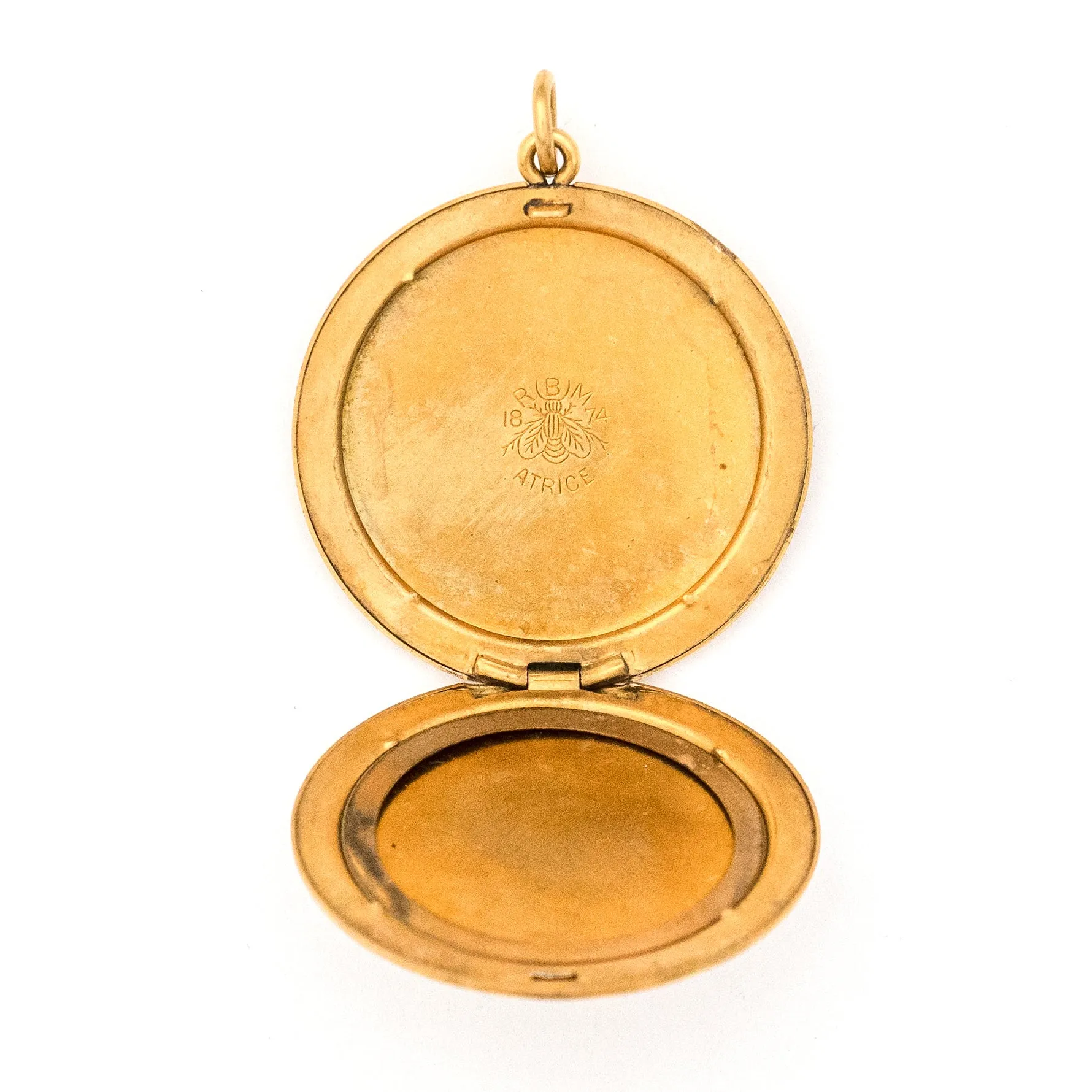 Textured Waves Antique Locket
