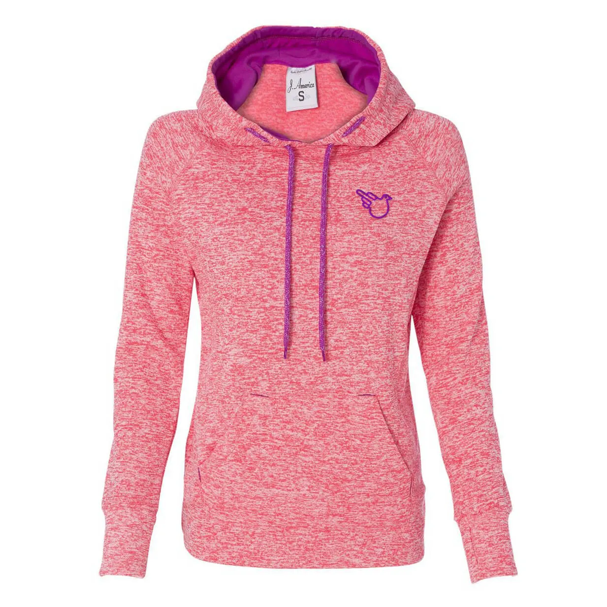 The Tara Hoodie - Fire Coral Magenta
