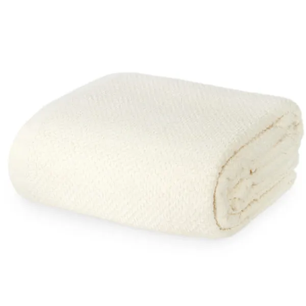 Thermal Terry Lush 100% Cotton Blanket ( TWIN / QUEEN / KING)