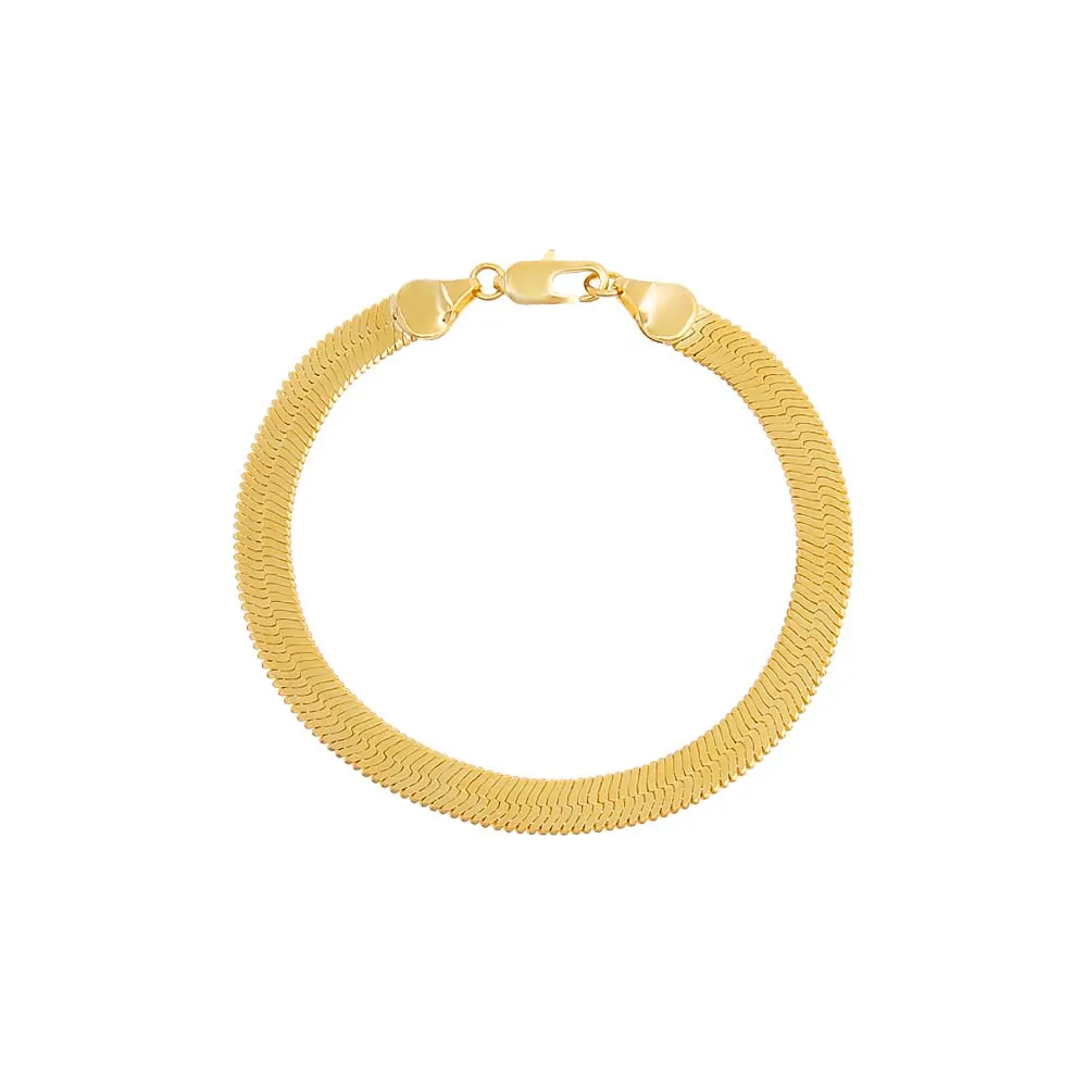 Thick Herringbone Bracelet