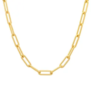 THICK PAPERCLIP CHAIN GOLD