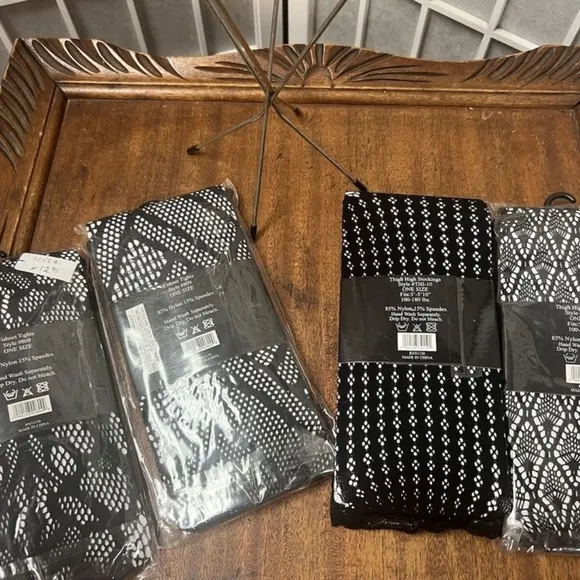 Thigh Highs/Isadora,Woman,Fashion Tights stockings,Black-Gray,one size,$14Each.!