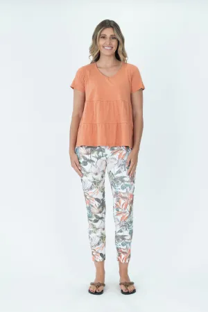 Top v neck tiered (S338.100)