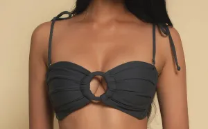 Tori Ties Bandeau-High Rise Bikini