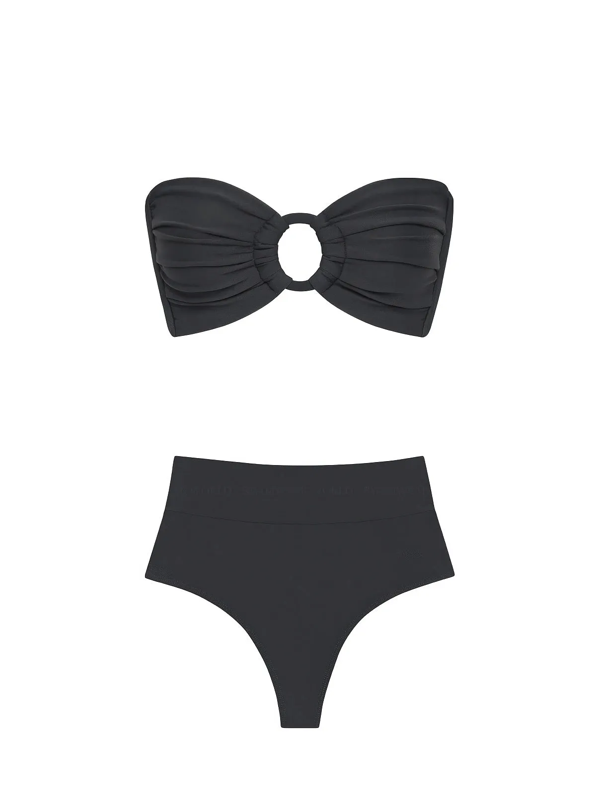 Tori Ties Bandeau-High Rise Bikini