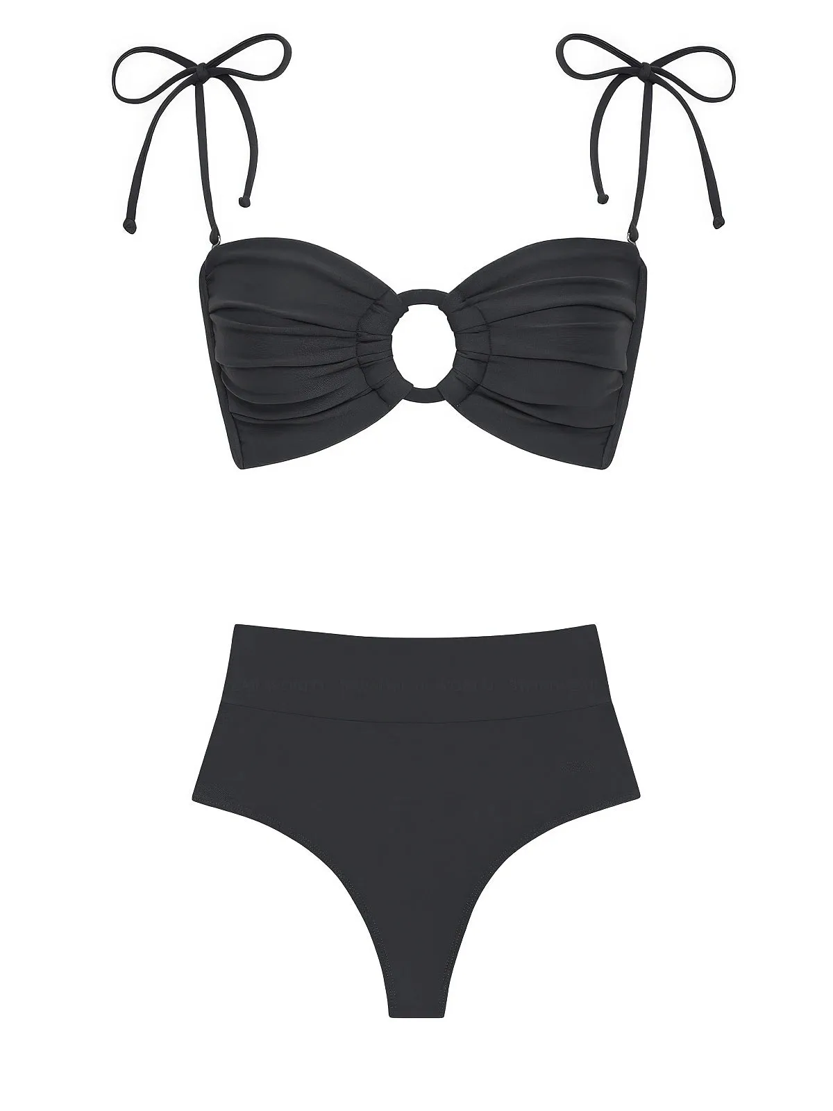 Tori Ties Bandeau-High Rise Bikini