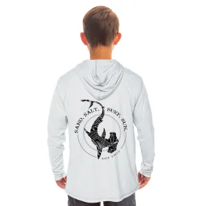 Tribal Polynesian Hammerhead Youth Solar Hoodie