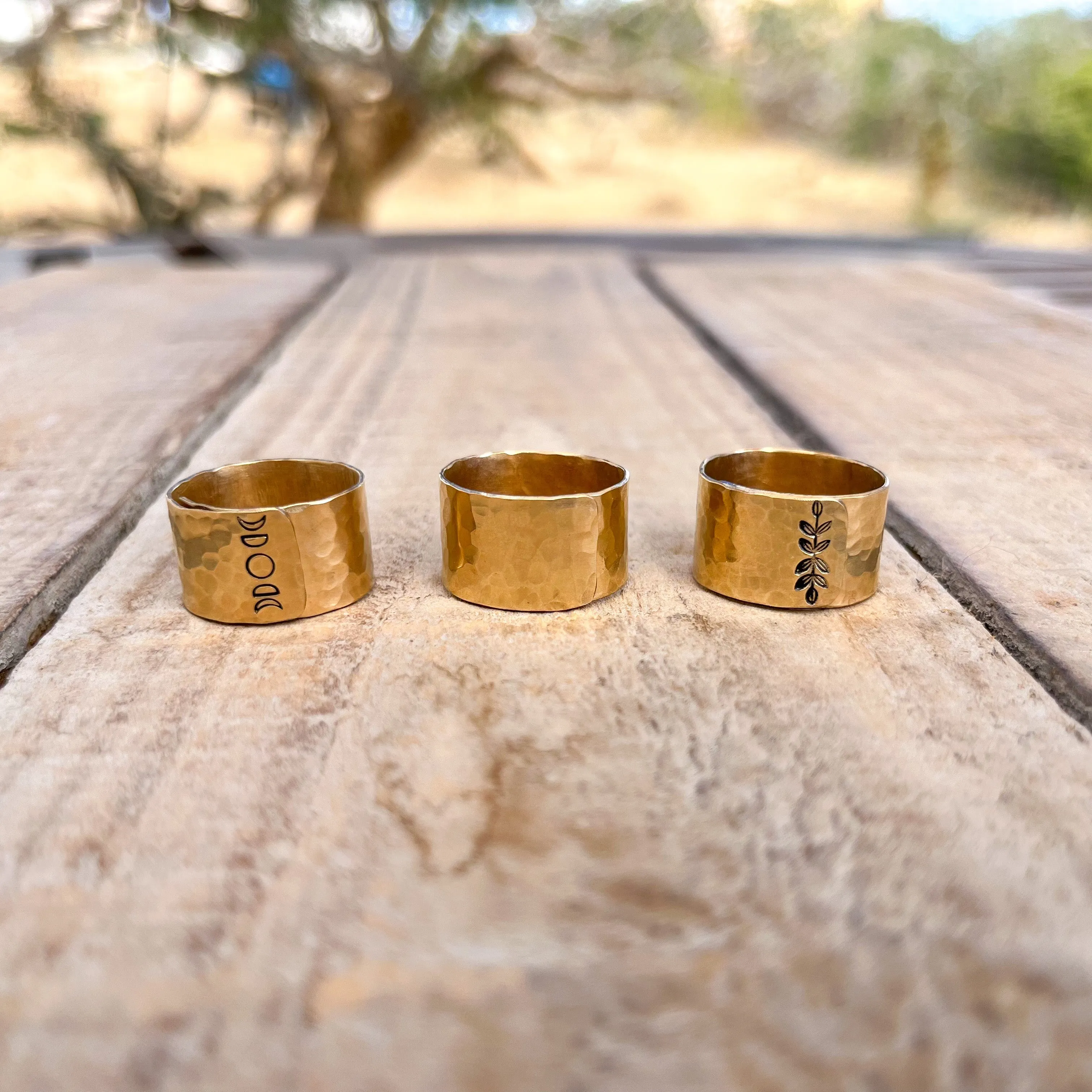 Turquoise Mountain turquoise ring in 14K gold-fill