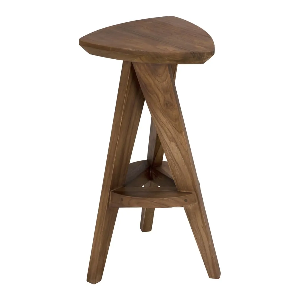 Twist Counter Stool, Teak