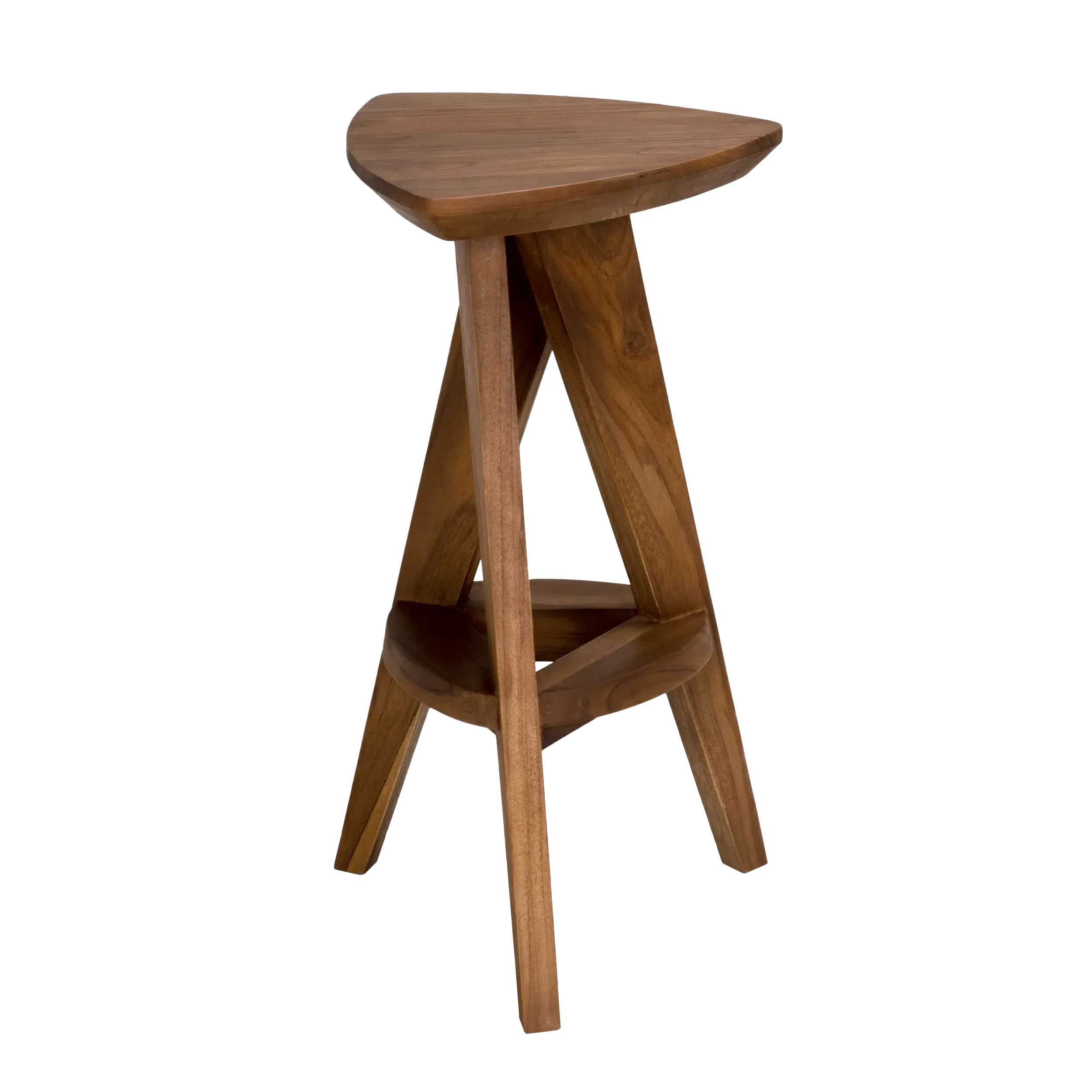 Twist Counter Stool, Teak