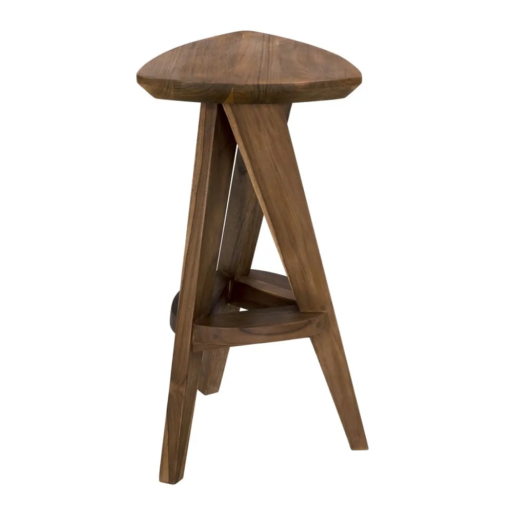 Twist Counter Stool, Teak