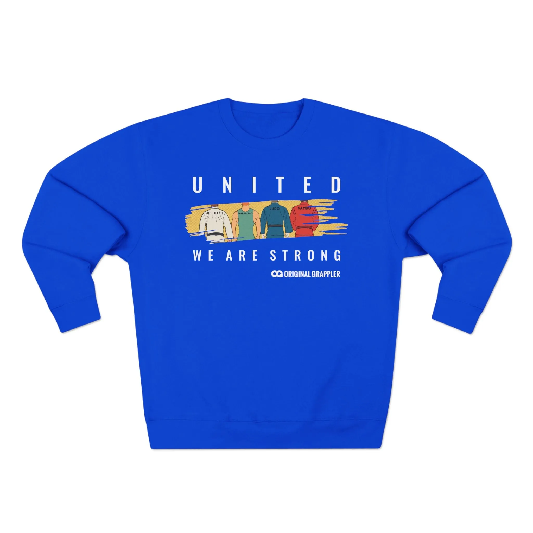 United We Are Strong Unisex Crewneck Sweatshirt - Inspirational Sweatshirt for Team Spirit