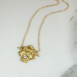 Verdant Green Man with Diamond Necklace