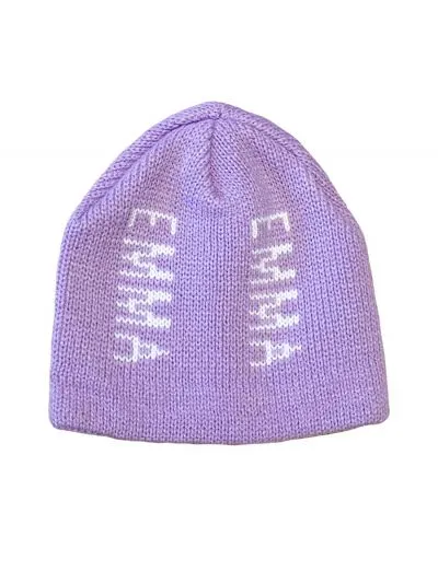 VERTICAL DOUBLE NAME HAT - REGULAR OR EARFLAP
