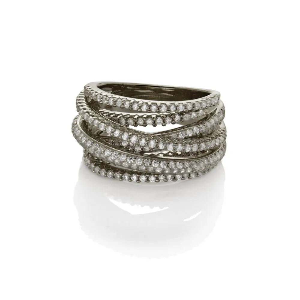 VIA RING, BR STERLING SILVER