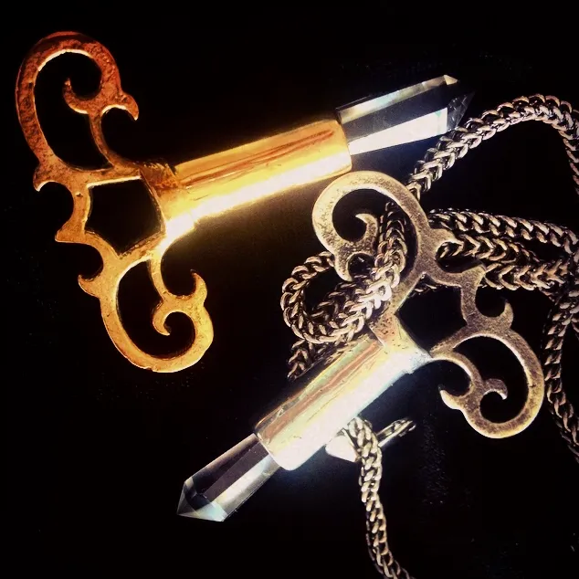 Victorian Crystal Key