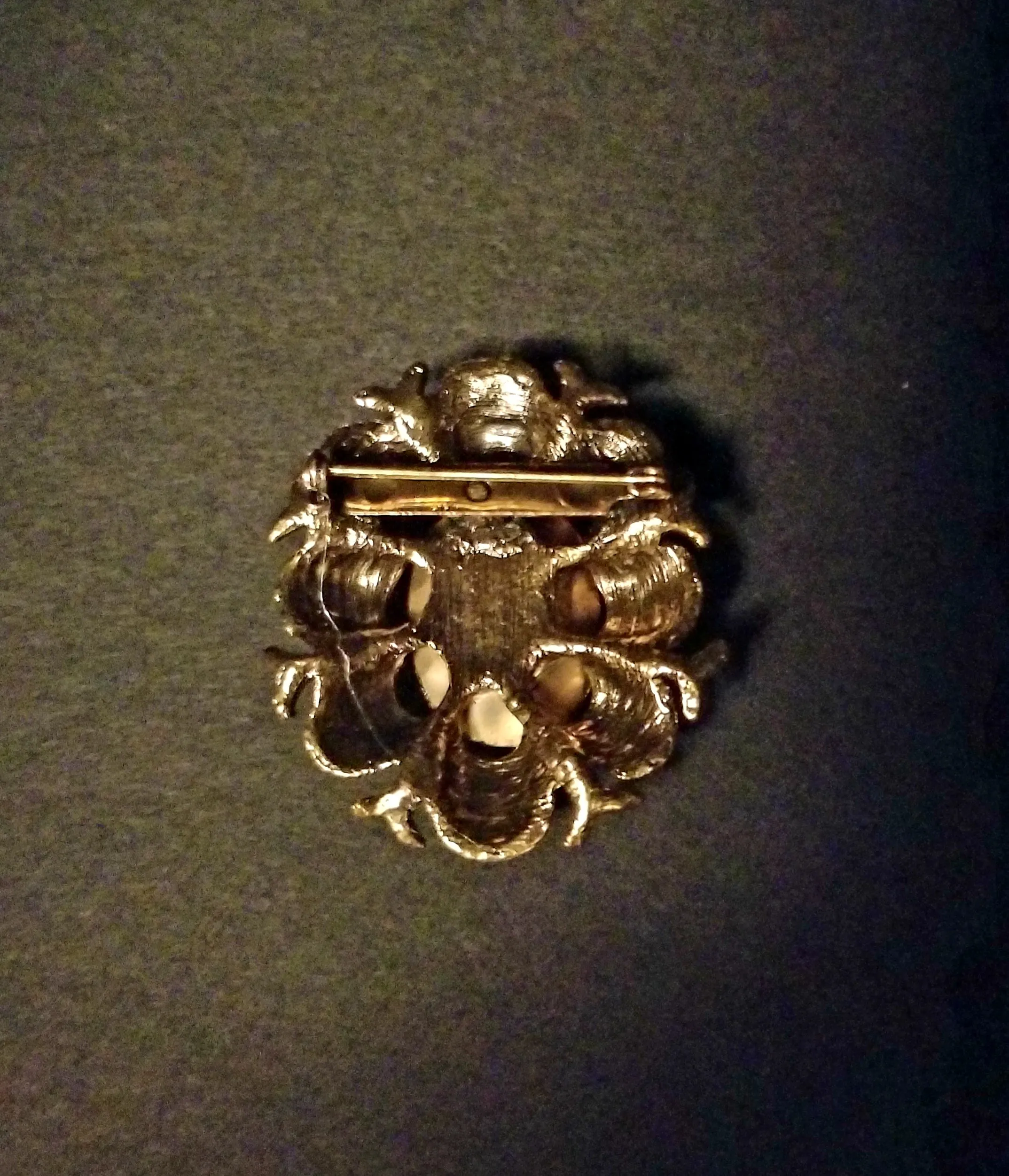 Victorian Dark Fuchsia Brooch