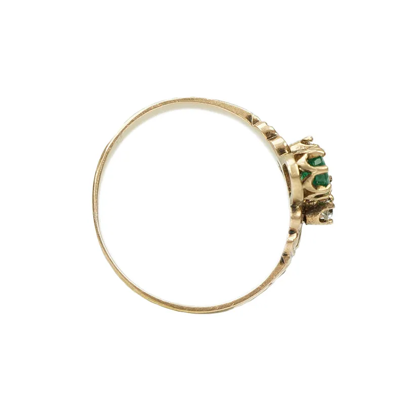 Victorian Emerald and Diamond Ring