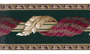 Victorian Swag Leaf TM75059B Wallpaper Border