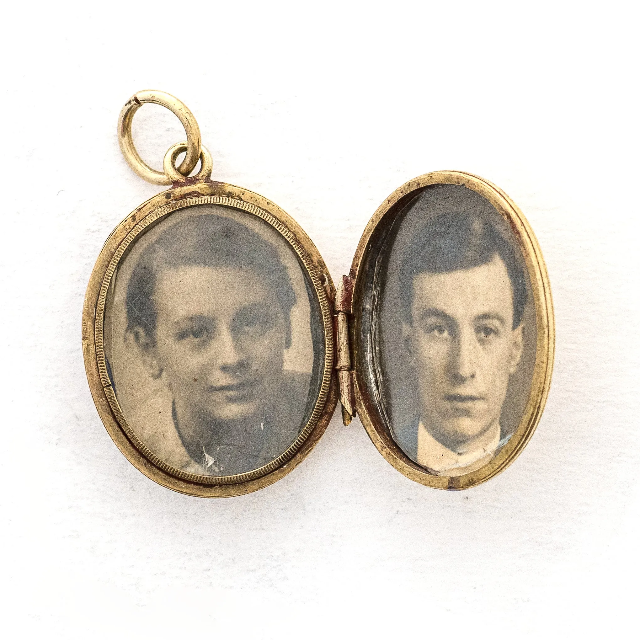 Victorian Vines Blue Enamel Antique Locket