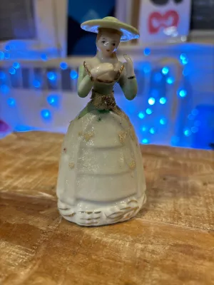 Victorian Woman with Hat Figurine
