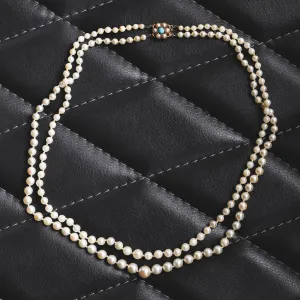 Vintage Double Stand Pearl Necklace