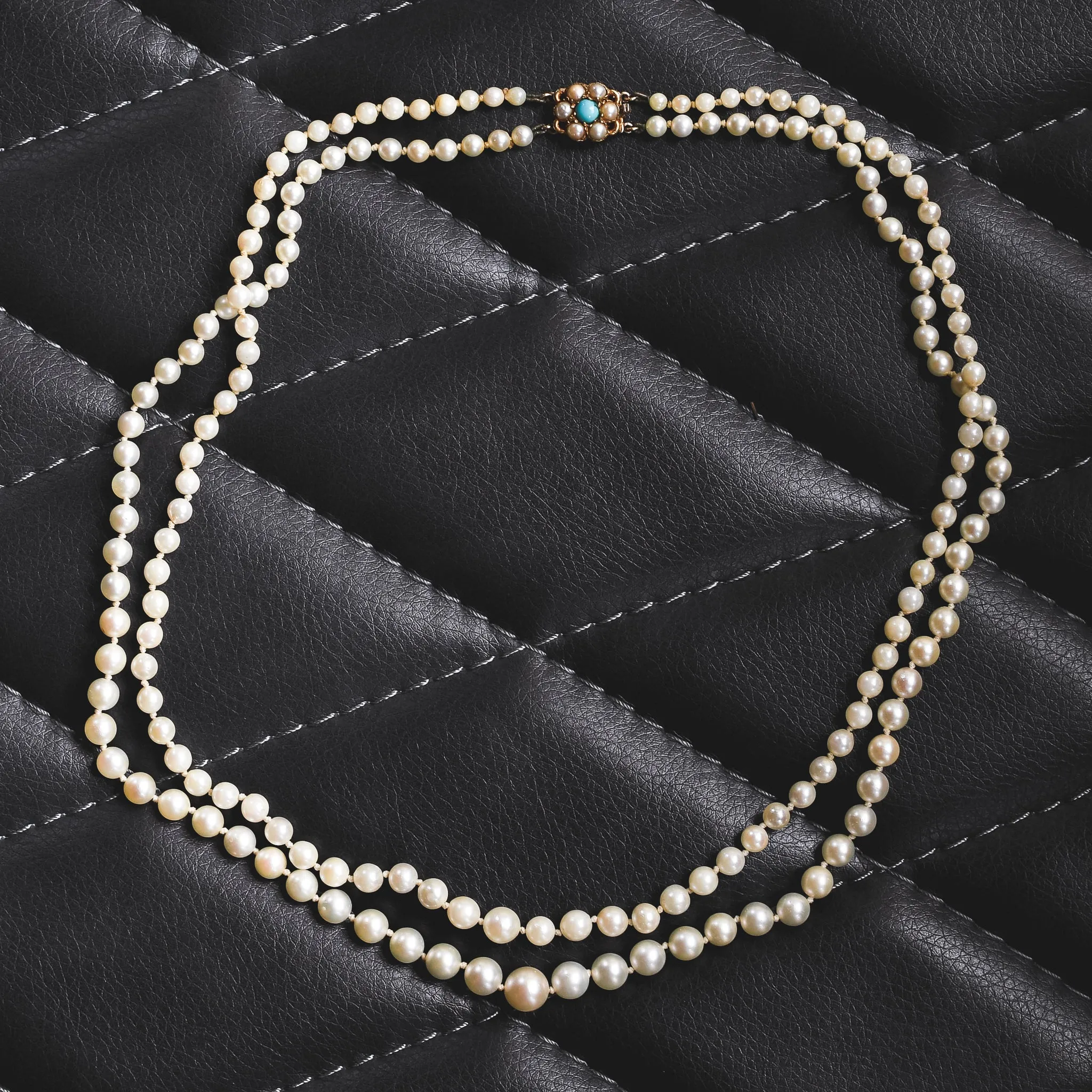 Vintage Double Stand Pearl Necklace