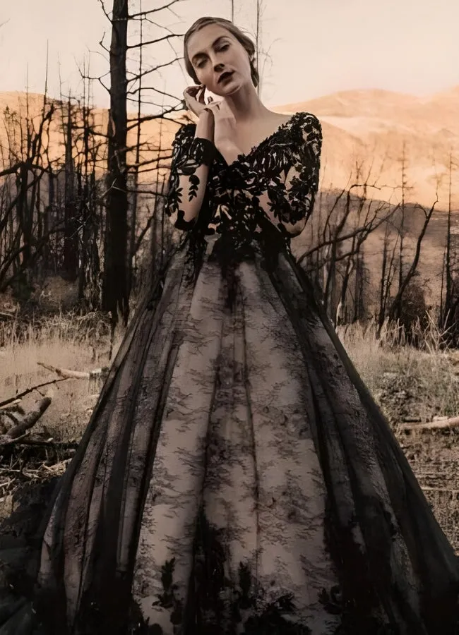 Vintage Gothic Wedding Dress