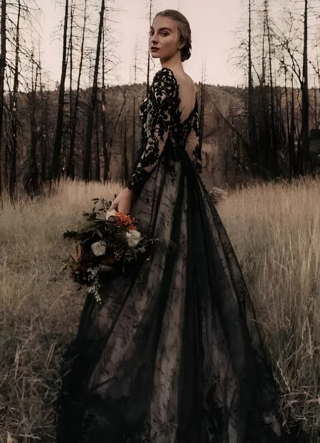 Vintage Gothic Wedding Dress