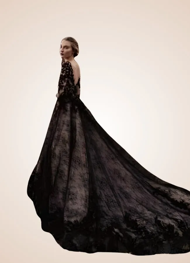 Vintage Gothic Wedding Dress