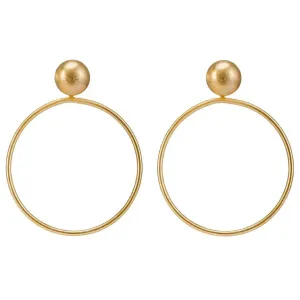 Visage Earrings (Brushed Gold)